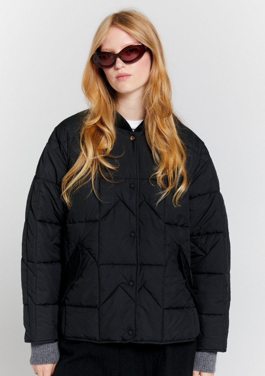 Karen Walker | Quilted Monogram Jacket - Black - Contain