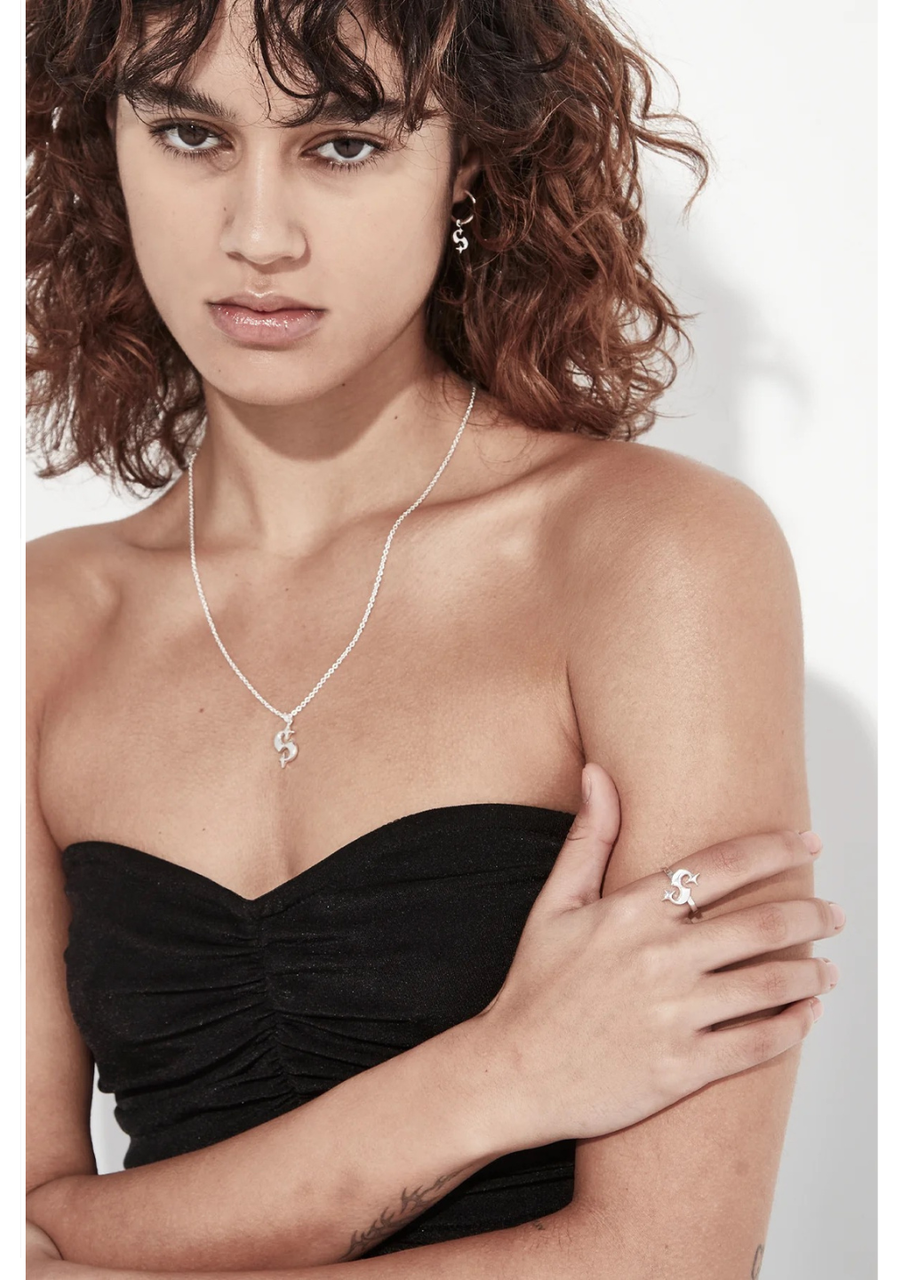 Stolen Girlfriends Club | Veiled Hearts Ring - Silver - Contain Boutique