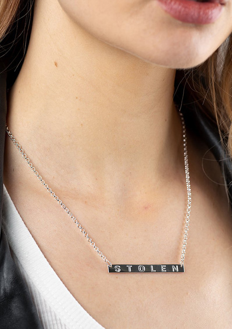 Stolen | Stolen Plank Necklace - Silver