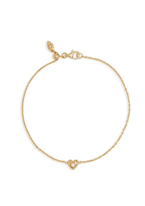 By Charlotte | Blooming Hearts Bracelet - 18K Gold Vermeil