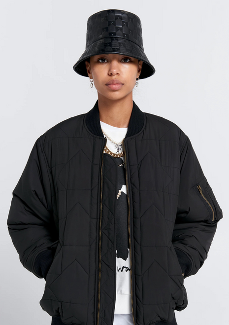 Karen Walker | Quilted Bomber Jacket - Black