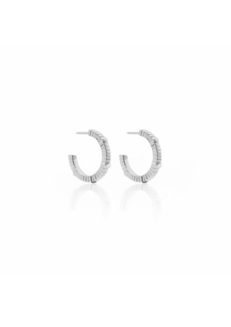 Silk & Steel | Unity Hoop Earrings - Silver Silk & Steel | Unity Hoop Earrings - Silver