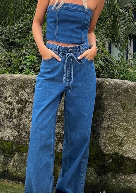 Modstrom | IsoldeMD Denim Pants - Distressed Blue