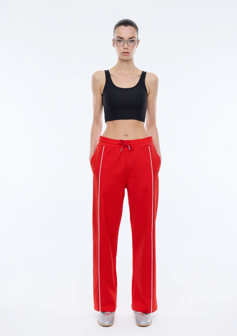 Ena Pelly | Piper Stripe Pant - Flame Red