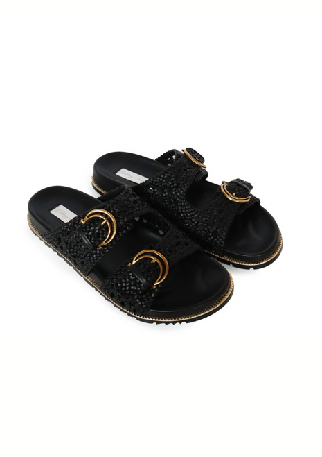 Kathryn Wilson | Holly Slide - Black Woven Kathryn Wilson | Holly Slide - Black Woven