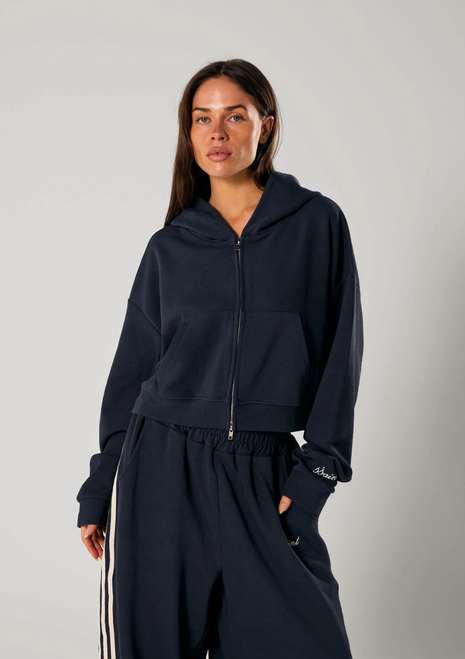 Ssaint | Cropped Hood - Navy Ssaint | Cropped Hood - Navy