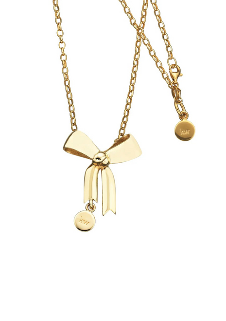 Karen Walker | Bow Necklace 45cm - Gold Plated Karen Walker | Bow Necklace 45cm - Gold Plated