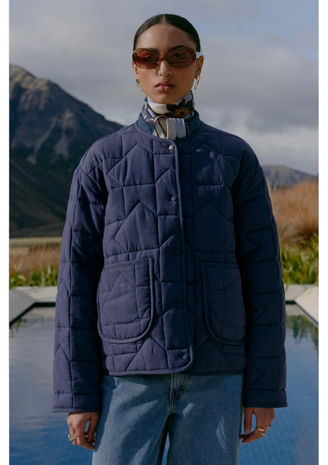 Karen Walker | Quilted Drift Jacket - Navy Karen Walker | Quilted Drift Jacket - Navy