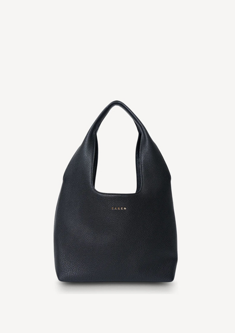 Saben | Kiki Shoulder Bag - Black Lightly Milled Saben | Kiki Shoulder Bag - Black Lightly Milled