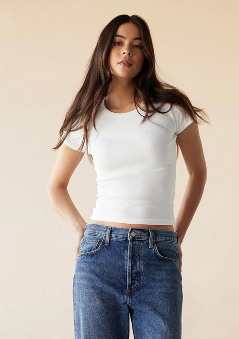 Dear Dylan | Baby Tee - Blanc