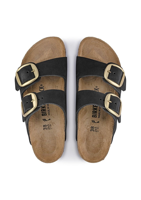 Birkenstock | Arizona Big Buckle Nubuck (Regular) - Black
