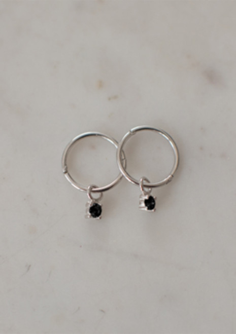 Sophie | Mini Rock Sleepers Black - Silver