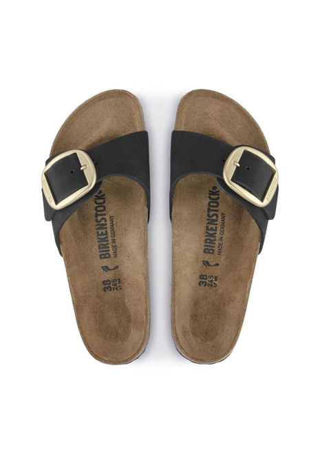 Birkenstock | Madrid Big Buckle Nubuck (Regular) - Black