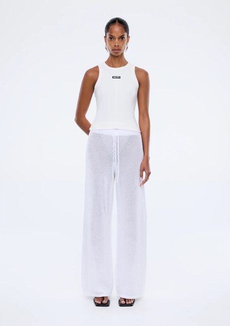 Ena Pelly | Harper Crochet Pant - Vintage White
