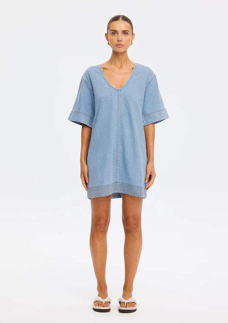 Kivari | Emilie Denim Dress - Coast Blue