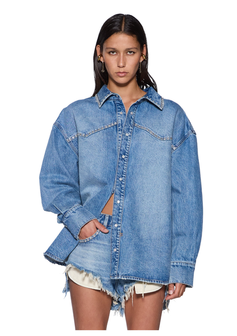 Ksubi | Oversized Denim LS Shirt Maverik Krystal - Denim