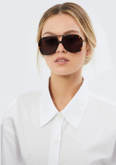 Valley | Bang - Dark Tortoise With Black Matte Metal Trim/Brown Gradient Lens