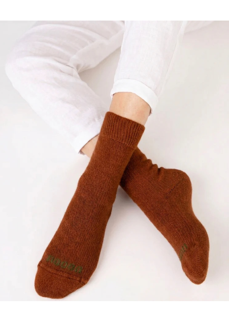 Nooan | Piha Possum Merino Wool Socks - Leather Brown