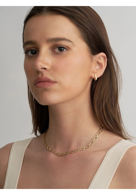Brie Leon | Mini Bloq Necklace - Gold