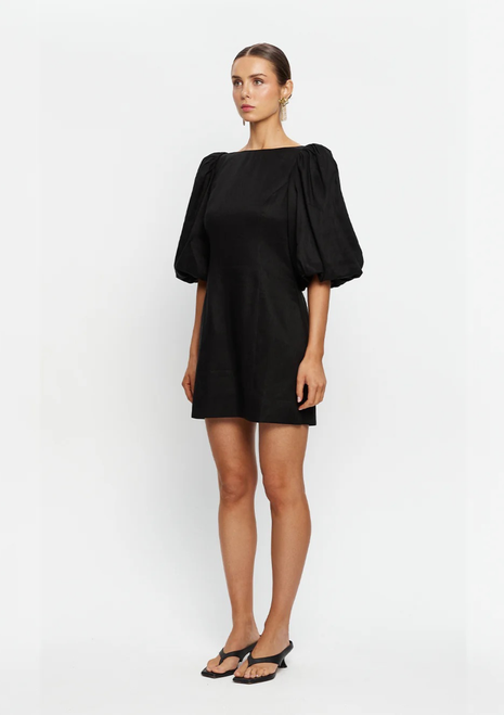 Kivari | Cleo Bubble Sleeve Mini Dress - Black