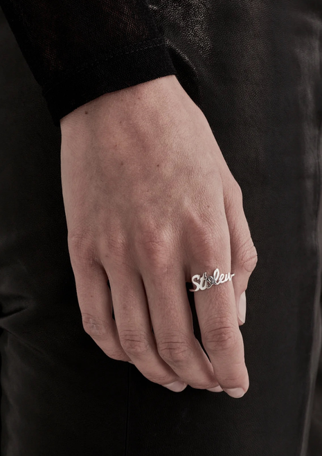 Stolen | Stolen Script Ring - Silver