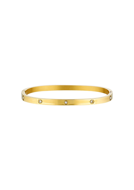Porter Jewellery | Dylan Bangle Gold - Celestial Clear (OS)