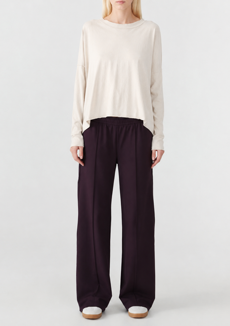 Bassike | Circle L/S T-Shirt - Soft Ecru