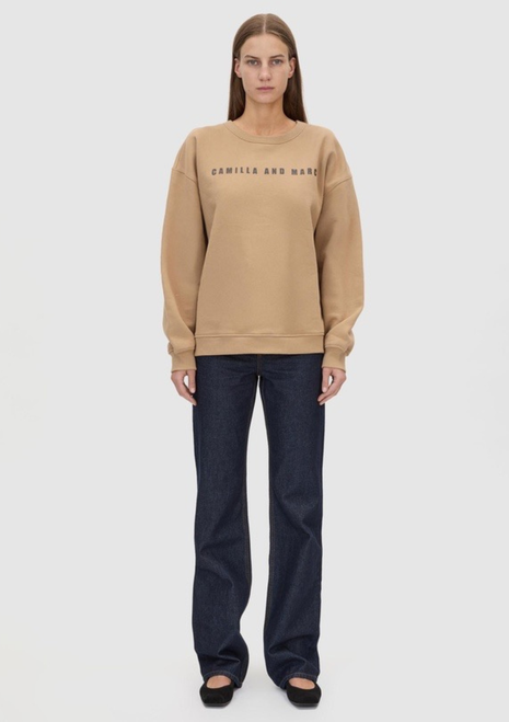 C&M | Anca Graphic Sweater - Latte