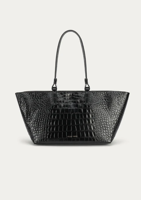 Deadly Ponies - Medium Bandit Tote - Black Croc
