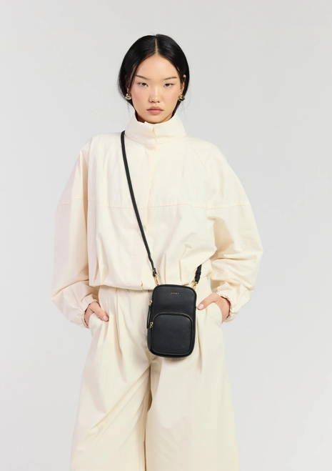 Saben | Nikko Luxe Pocket Phone Sling - Black Luxe