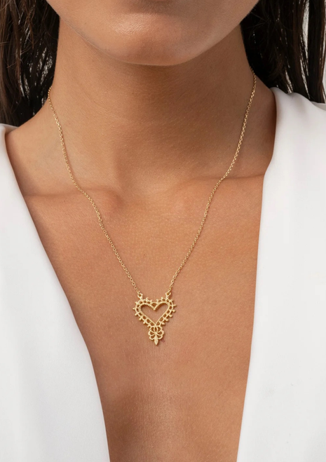 Zoe & Morgan | Gypsy Love Necklace - 22k Gold Vermeil