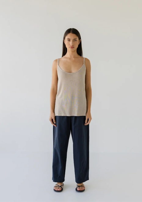 Sophie | Knit Singlet - Oat