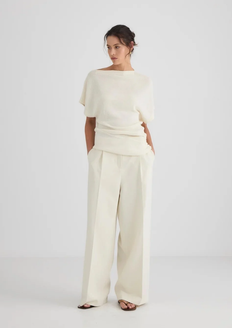 Laing | Luna Boat Neck Knit - Vanilla