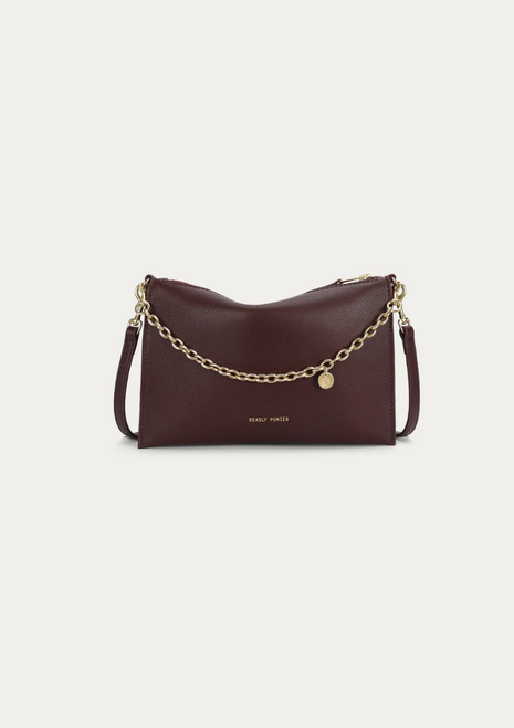 Deadly Ponies | Siamese Bag - Dark Cherry