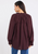 Ivy + Jack | Artist Chocolate Voile LS Tie Front Relaxed Gathered Top