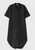 Silk Laundry | Short Sleeve Boyfriend Shirt Dress - Black
