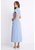 Among The Brave | Camden Short Sleeve Pleated Midi Shirt Dress - Bright Blue Stripe