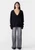 Bassike | Deep V Textured Knit - Black