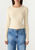 Bassike | Slim Fit Rib L/S Baby T-Shirt - Soft Ecru