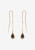 Nina Gordon | Cusp Tigers Eye Earrings - Gold