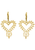 Zoe & Morgan | Gypsy Heart Earrings - 22k Gold Vermeil