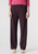 Bassike | Twill Pinstitch Detail Pant - Dark Plum