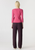 Bassike | Twill Pinstitch Detail Pant - Dark Plum
