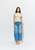 Ruby | Emma Knit Top - Lemon Baby Pink Stripe