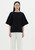 Bassike | Waisted Athletic Short Sleeve Shirt - Black