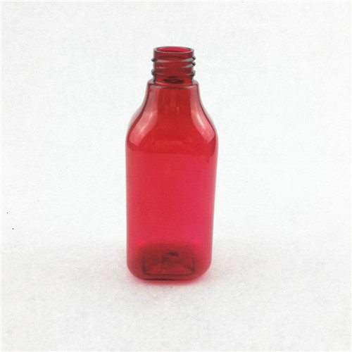 200ml Plastic Red Square Bottle with 24410 Neck 200ml Plastic Red Square Bottle with 24410 Neck