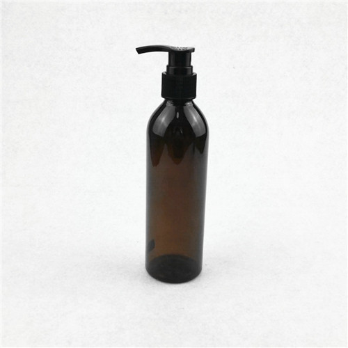 250ml Plastic Amber Round Bottle with Pump 250ml Plastic Amber Round Bottle with Pump
