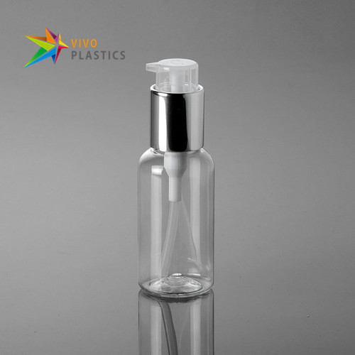 75ml Clear PET Plastic Bottle with Easily Lockable Pump 