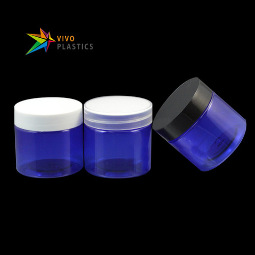 50g Blue PET Plastic Cosmetic Jar with Lid 50g Blue PET Plastic Cosmetic Jar with Lid
