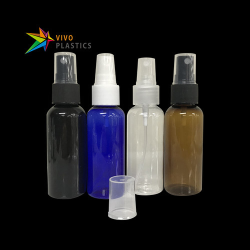 50ml PET Round Shoulder Bottle with Mist Spray 